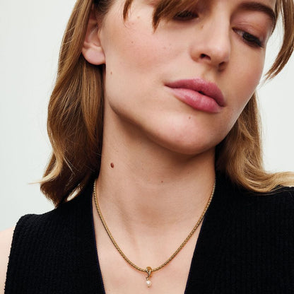 Infinity Pearl Dangle Charm