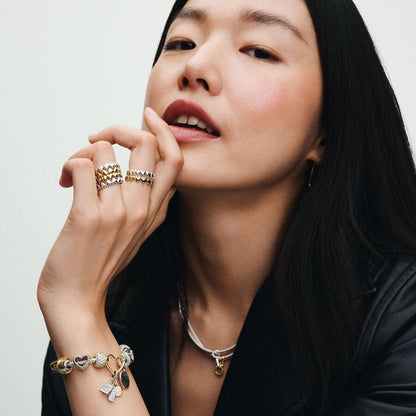 Gold Heart Band Ring