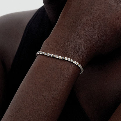 14k White Gold LabGrown Diamond Bracelet