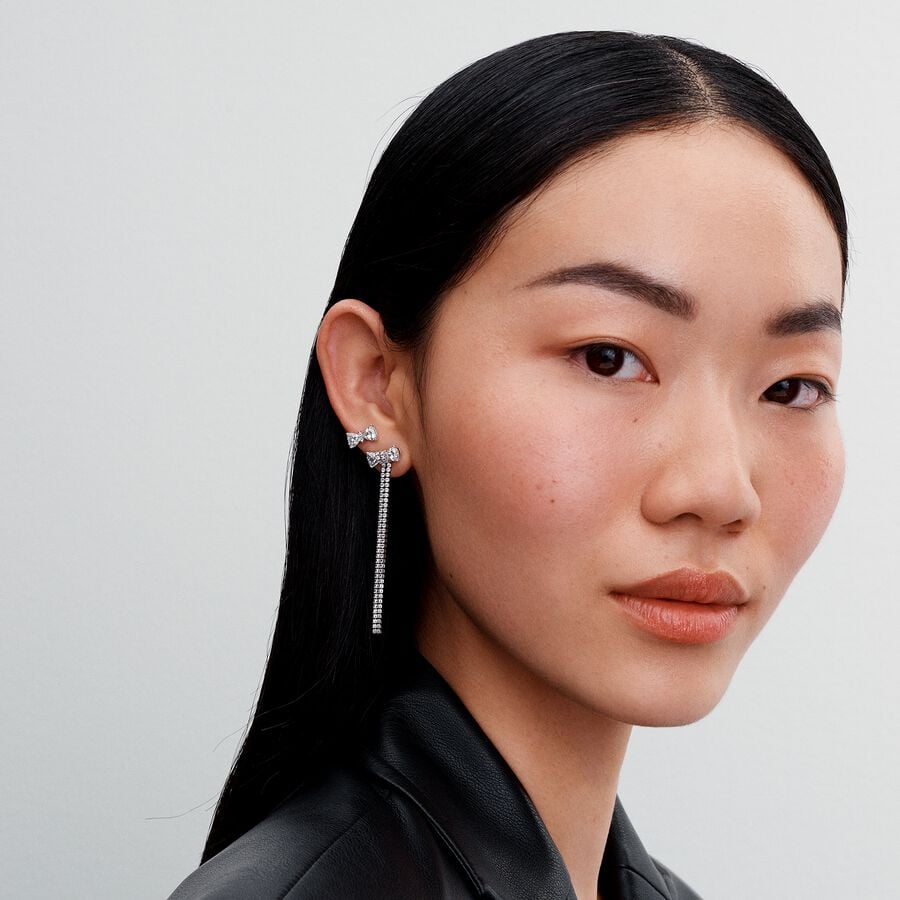 Glamorous Bow Drop Earrings