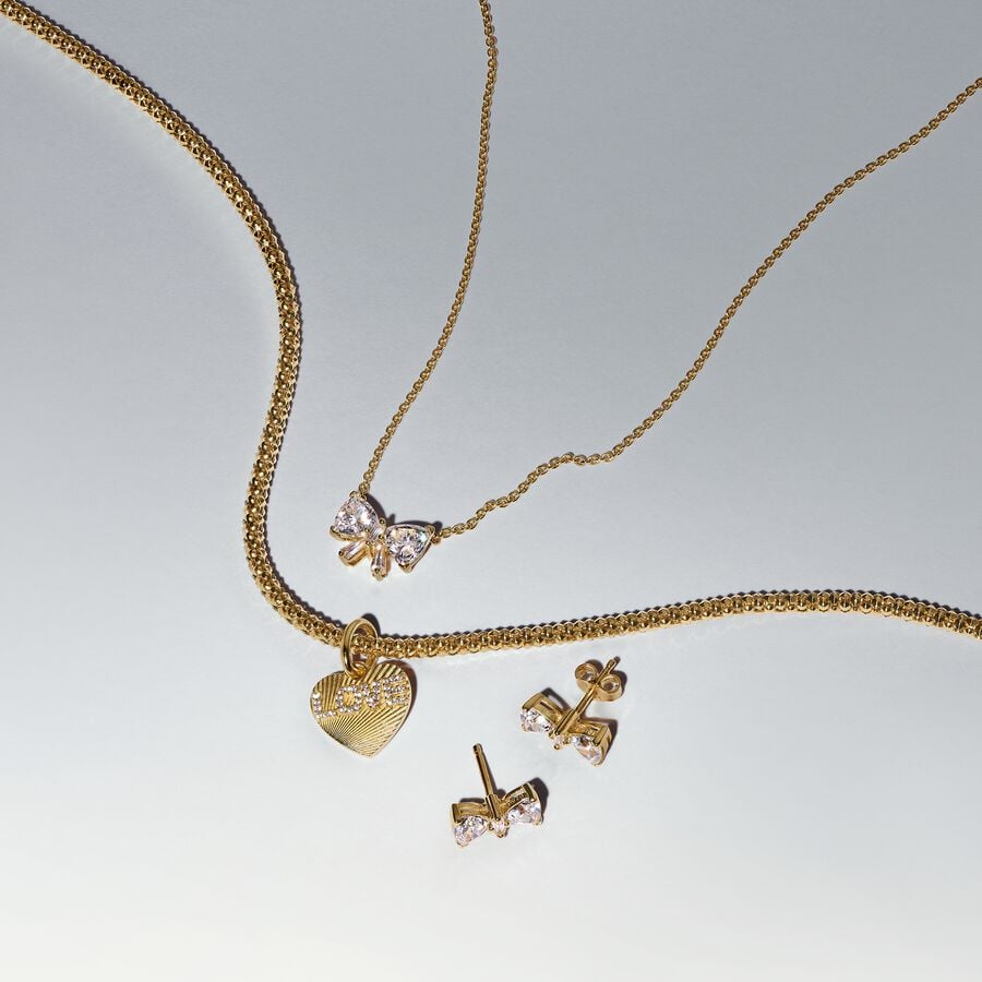 Gold LOVE Engravable Heart Charm