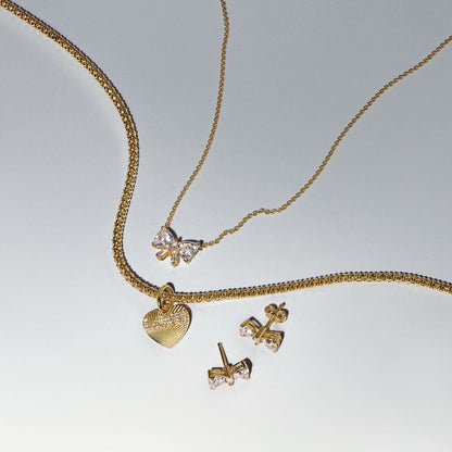 Gold LOVE Engravable Heart Charm