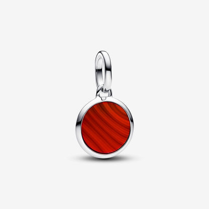 Vibrant Red Wavy Effect Charm