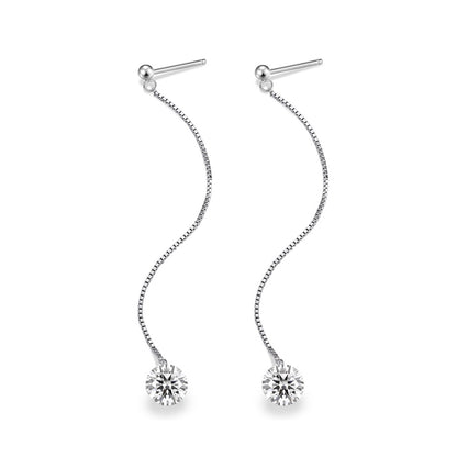 Refined Geometric Moissanite Stud Earrings