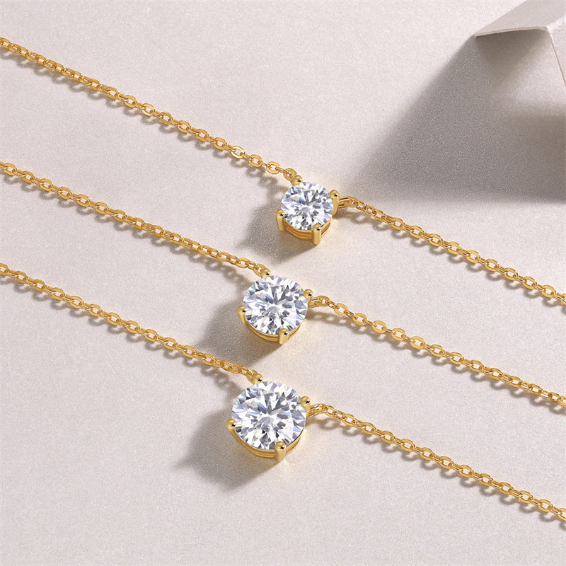 Refined Women's Moissanite Necklace for Office and Casual Wear