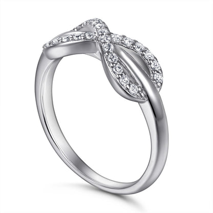 S925 Sterling Silver Bow Ring - Elegant & Feminine Jewelry for Women