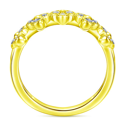S925 Sterling Silver Clover Pavé Ring - Delicate Four-Leaf Zirconia Stackable Band