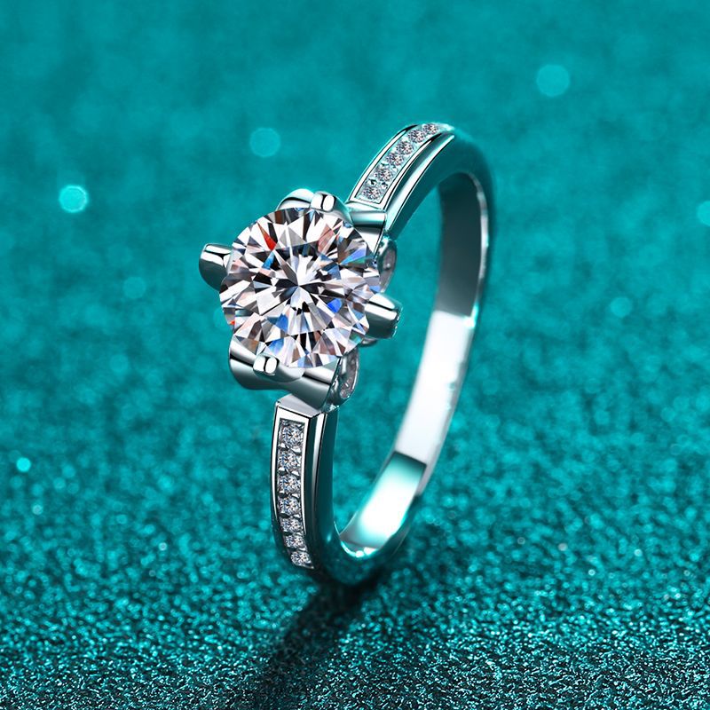 S925 Sterling Silver Crown Moissanite Ring PT950 Plated - Adjustable "Gold-Eater Beast" Inspired Royal Ring
