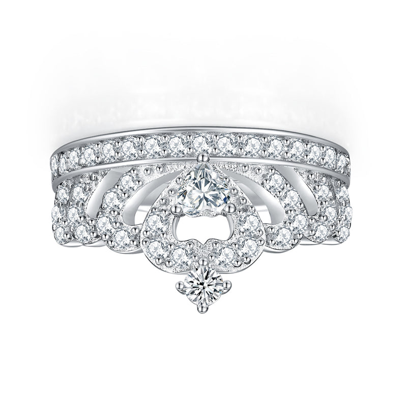 S925 Sterling Silver Crown Ring – Minimalist Summer Jewelry for Women