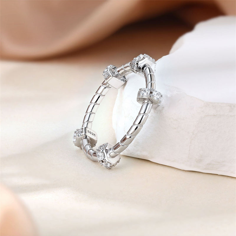 S925 Sterling Silver Geometric Ring - Bestselling Minimalist Jewelry for Women