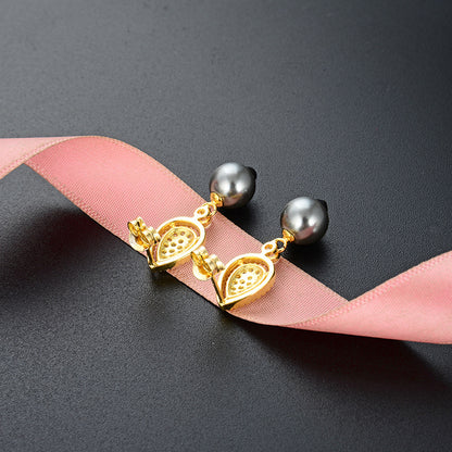 S925 Sterling Silver Geometric Stud Earrings - Korean Style Minimalist Earrings with Plastic Backs for Women