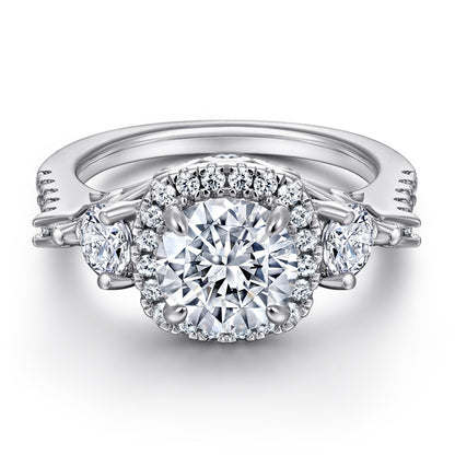S925 Sterling Silver Heart-Shaped Zirconia Ring – Elegant Simulated Diamond Ring for Women