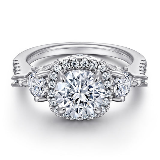 S925 Sterling Silver Heart-Shaped Zirconia Ring – Elegant Simulated Diamond Ring for Women