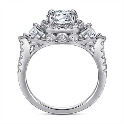S925 Sterling Silver Heart-Shaped Zirconia Ring – Elegant Simulated Diamond Ring for Women