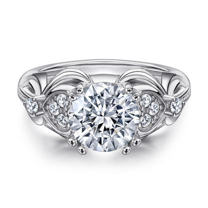S925 Sterling Silver Heart Ring - Romantic Rose Gold Plated Jewelry for Women