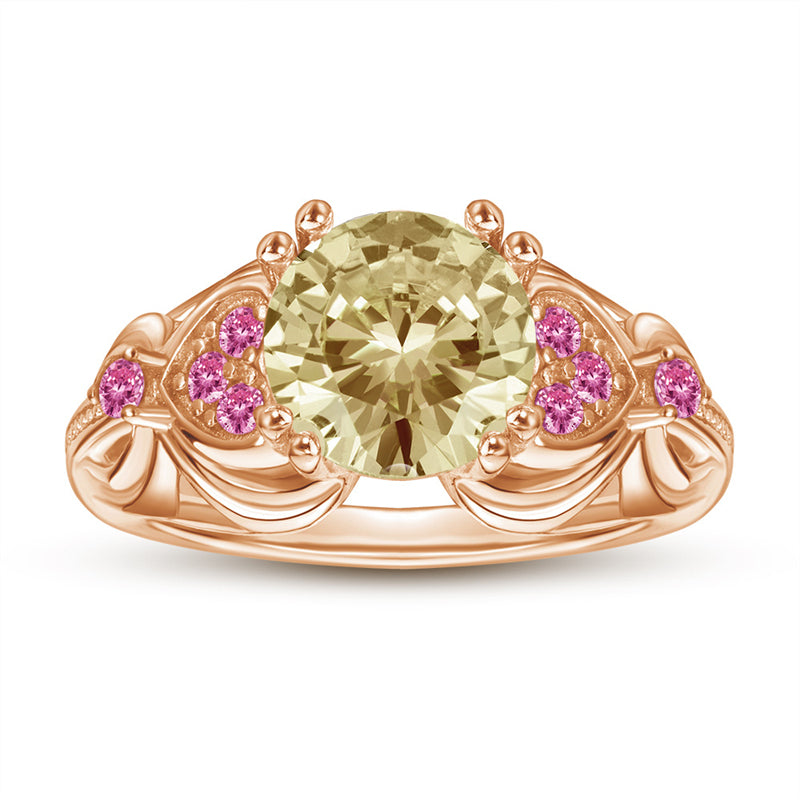 S925 Sterling Silver Heart Ring - Romantic Rose Gold Plated Jewelry for Women