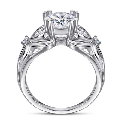 S925 Sterling Silver Heart Ring - Romantic Rose Gold Plated Jewelry for Women