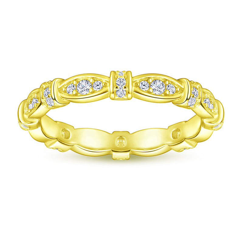 S925 Sterling Silver Interlocking Leaf Ring Set - Nature-Inspired Stackable Wedding Jewelry