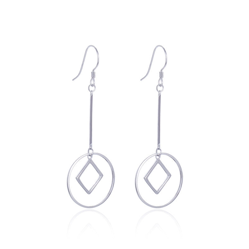 S925 Sterling Silver Koi Fish Hoop Earrings - Modern Chinese Style Lucky Fish Earrings for Women