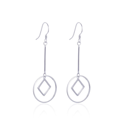 S925 Sterling Silver Koi Fish Hoop Earrings - Modern Chinese Style Lucky Fish Earrings for Women