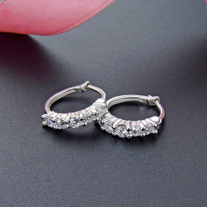 S925 Sterling Silver Lucky Toad Ear Cuffs - Wealth Symbol Earrings with CZ Stones for Women