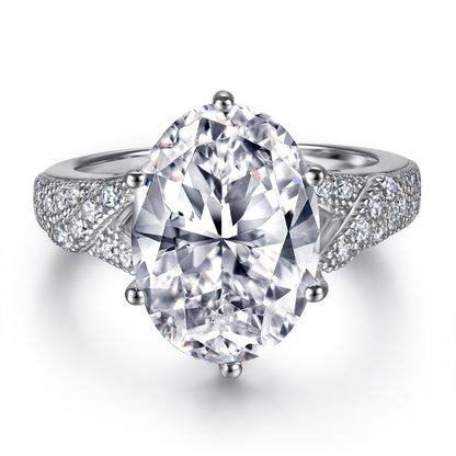 S925 Sterling Silver Marquise Ring - Unique Geometric Jewelry for Women