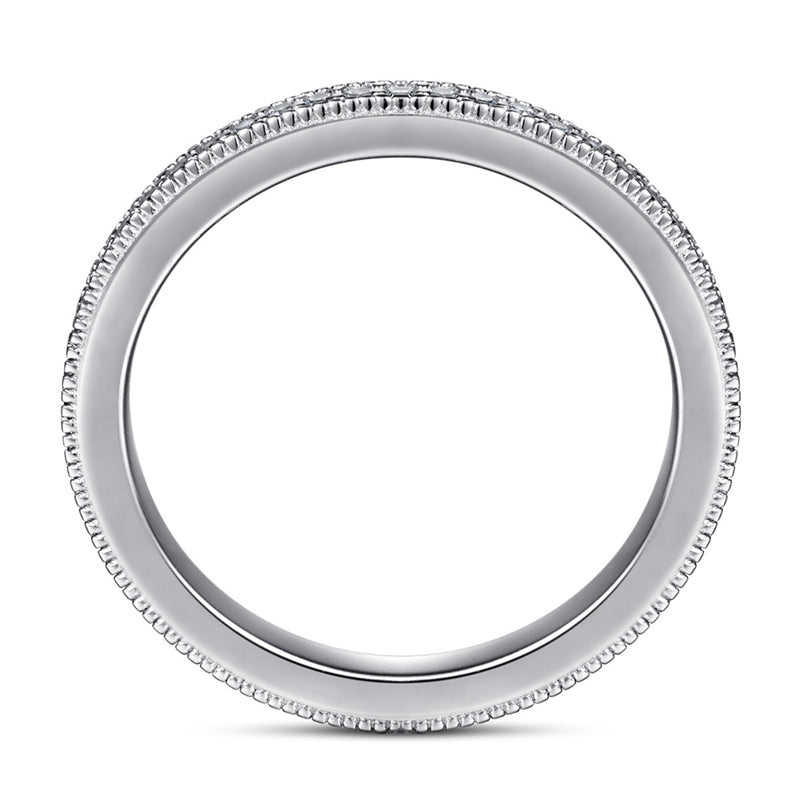 S925 Sterling Silver Micro-Pavé Index Finger Ring - Delicate Zirconia Accent Jewelry