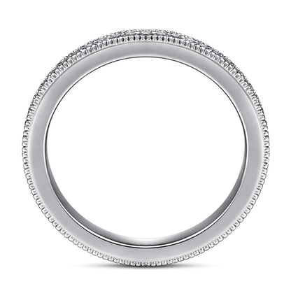 S925 Sterling Silver Micro-Pavé Index Finger Ring - Delicate Zirconia Accent Jewelry