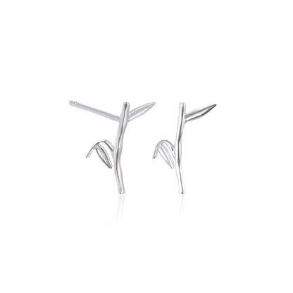 S925 Sterling Silver Money Toad Stud Earrings - Minimalist Chinese Lucky Charm Earrings