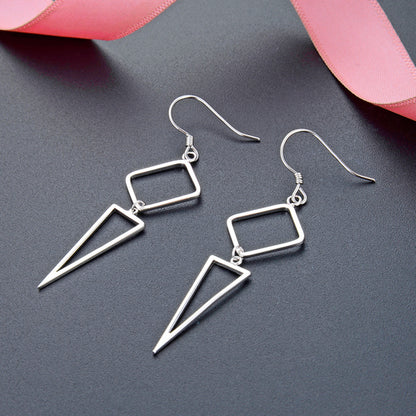 S925 Sterling Silver Orange Slice Hoop Earrings - Playful Fruit Dangle Earrings for Women