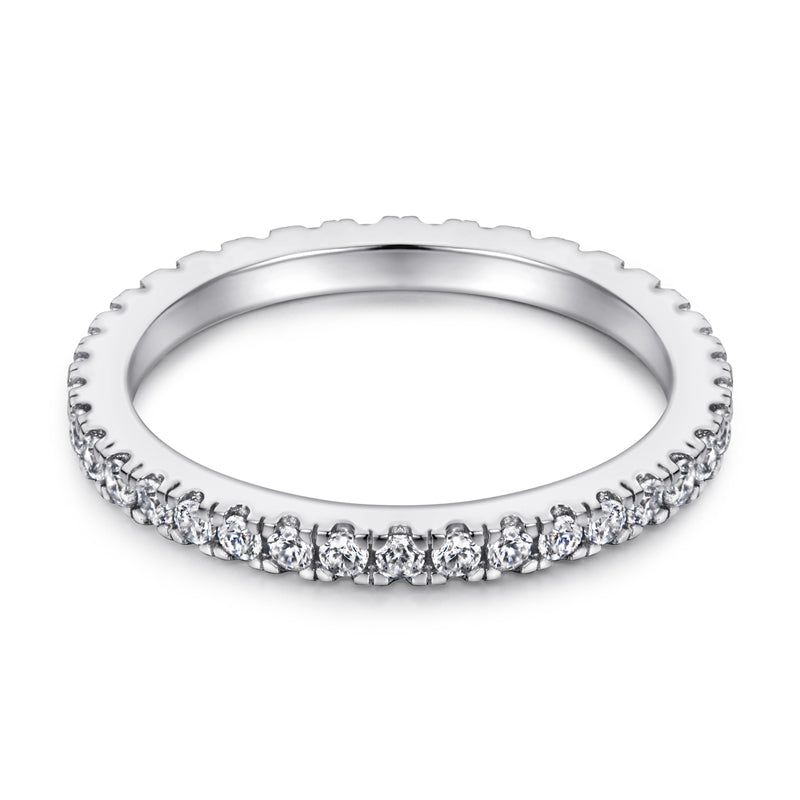 S925 Sterling Silver "Pigeon Egg" Zirconia Engagement Set - Luxe European-Style Bridal Jewelry