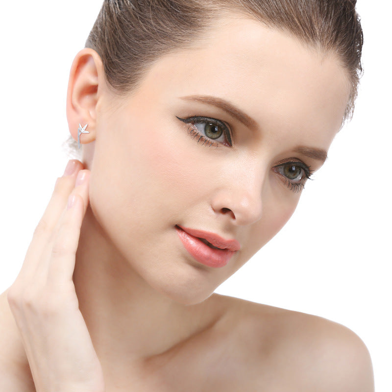 S925 Sterling Silver Plated Money Toad Stud Earrings - Minimalist Chinese Lucky Charm Earrings with Plastic Backs (0.7g)