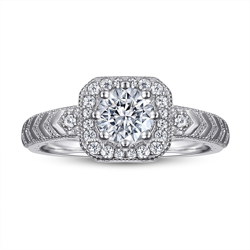 S925 Sterling Silver Princess Cut Zirconia Ring - Bestselling European-Style Solitaire Jewelry