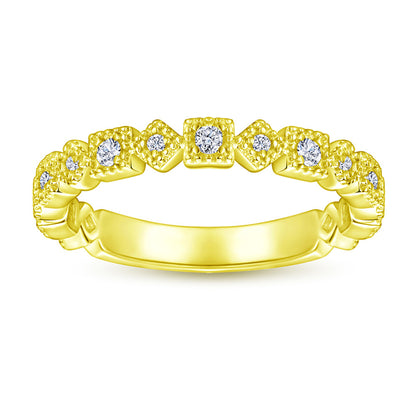 S925 Sterling Silver Single Row Zirconia Band Ring - Elegant Minimalist Jewelry