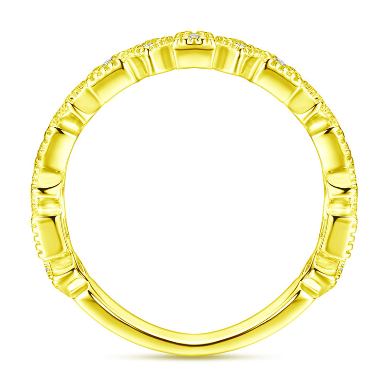 S925 Sterling Silver Single Row Zirconia Band Ring - Elegant Minimalist Jewelry