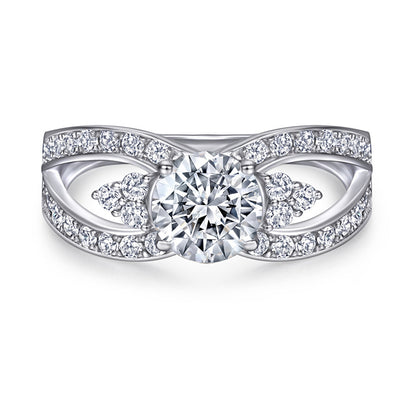 S925 Sterling Silver Stackable Couple's Ring Set - Modern Geometric Zirconia Jewelry