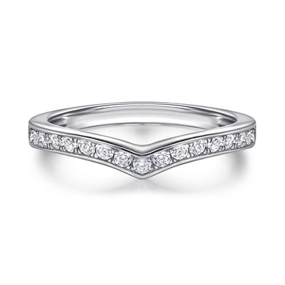 S925 Sterling Silver Stackable Couple's Ring Set - Modern Geometric Zirconia Jewelry