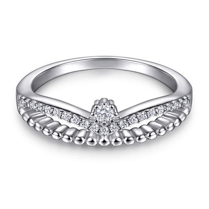 S925 Sterling Silver Stackable Ring – Gold Plated Wedding Band & Fashion Jewelry