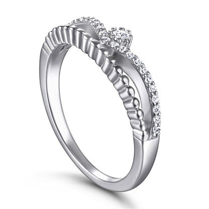 S925 Sterling Silver Stackable Ring – Gold Plated Wedding Band & Fashion Jewelry