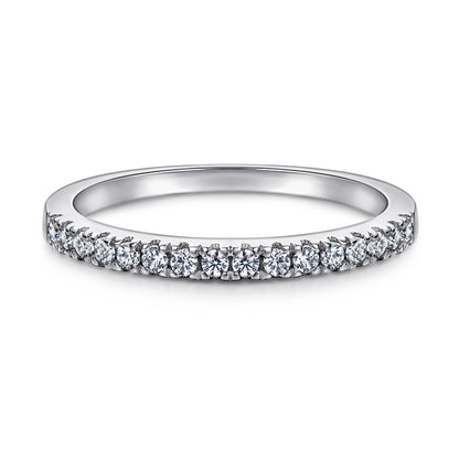 S925 Sterling Silver Stackable Rings Set for Women - Minimalist Geometric Zirconia Jewelry