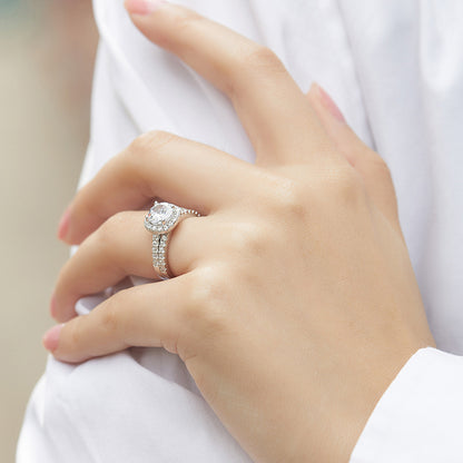 S925 Sterling Silver Stackable Rings Set for Women - Minimalist Geometric Zirconia Jewelry