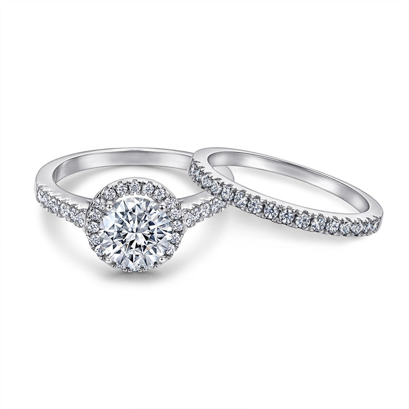 S925 Sterling Silver Stackable Rings Set for Women - Minimalist Geometric Zirconia Jewelry