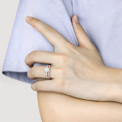 S925 Sterling Silver Stackable Wedding Ring Set - Elegant Bridal Jewelry with Diamond Accents