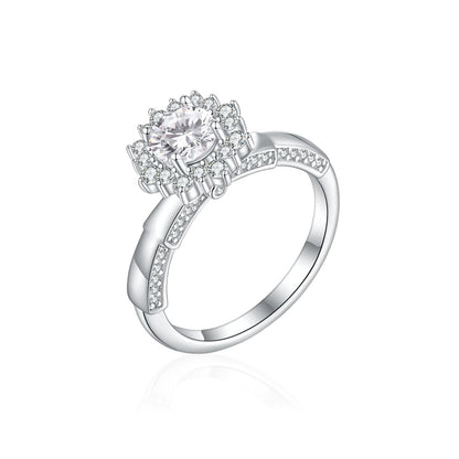 S925 Sterling Silver Sunflower Ring - Bold Floral Statement Jewelry