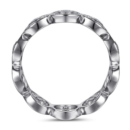 S925 Sterling Silver Vintage Full Pavé Ring - Elegant Geometric Halo Ring for Women