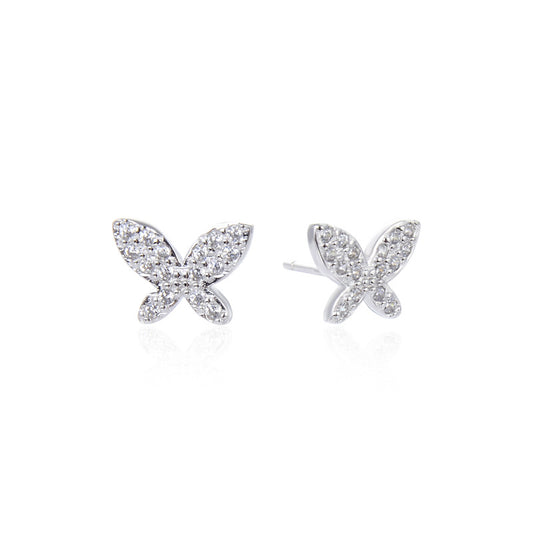 S925 Sterling Silver 'Fu' Character Stud Earrings - Instagrammable Chinese Blessing Earrings with Plastic Backs
