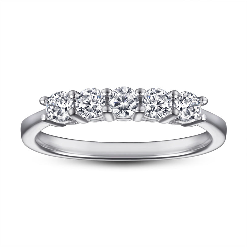 S925 Sterling Silver Minimalist Zirconia Ring – Korean-Inspired Fashion Jewelry
