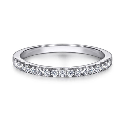 S925 Sterling Silver Wedding Ring Set - Classic Two-in-One Bridal Jewelry with Zirconia
