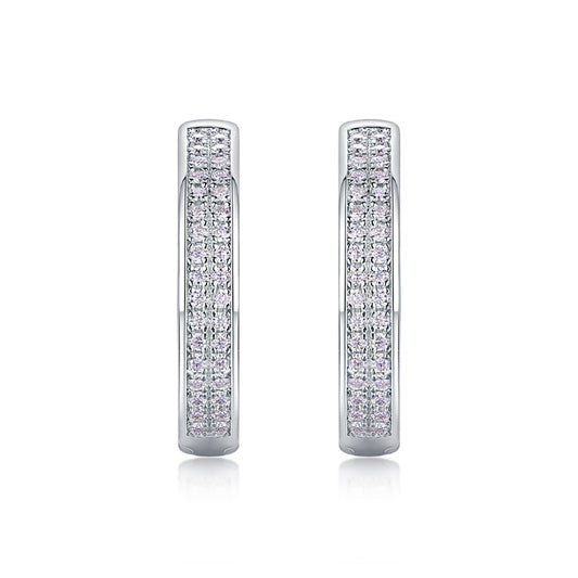 Versatile Round Moissanite Earrings for Women