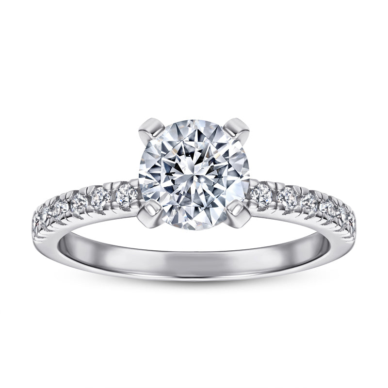 925 Sterling Silver 1.2 Carat Zircon Ring – Elegant Solitaire Band